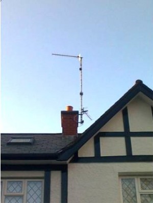 Typical aerial installation -  Four Winds, Belfast, Northern Ireland